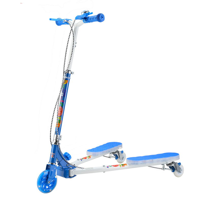 蛙式儿童滑板车312岁宝宝小孩阿斯卡利男女三轮双踏板滑滑摇摆剪刀车