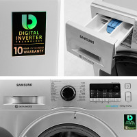 三星（SAMSUNG）9公斤洗干一体机大容量安心添泡泡洗变频智能滚筒洗衣机WD90K5410OS/SC