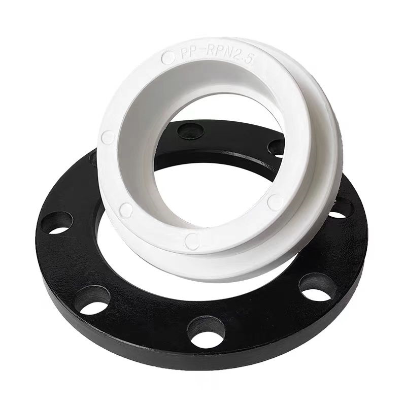 中锦科技 PPR热熔法兰PPR90(3寸)法兰根+防腐铁法兰+垫片 个高清大图