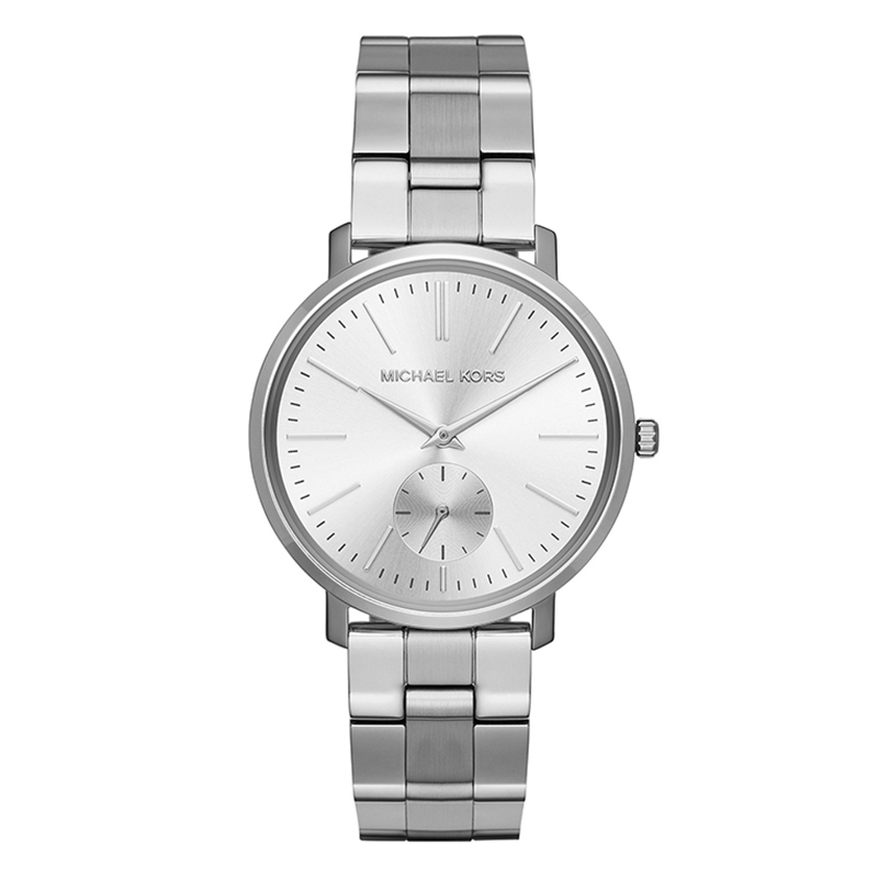 michaelkors迈克高仕银色钢带女士石英表mk3499