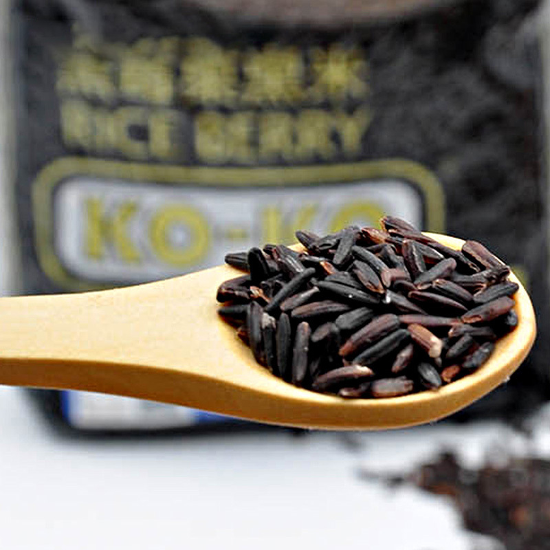 口口koko泰国黑莓果黑米1kg每袋泰国原装进口