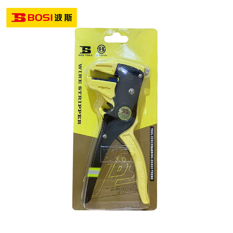 波斯(BOSI) 荧光系列鹰嘴剥线钳 0.2-6.0mm 把