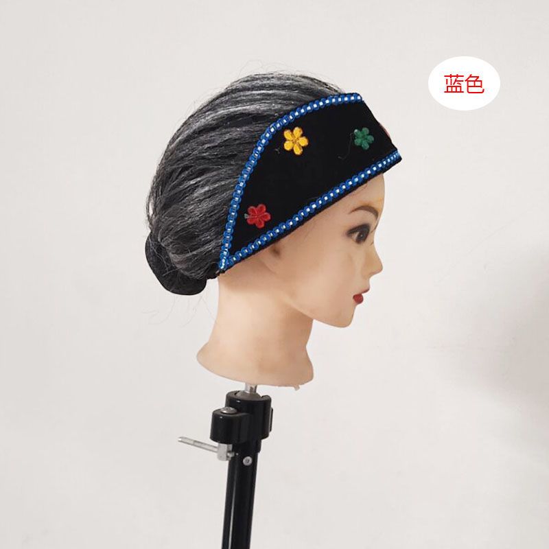 媒婆头饰老太太假发头套老婆头套丑婆老奶奶演出表演孟婆假发帽子普通