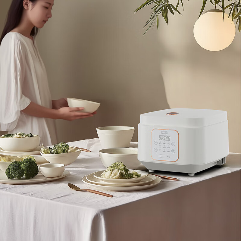 康宁(Corelle Brands)0涂层球釜微电脑电饭煲3L大容量多功能电饭煲 CB-DQ001-TG/KZ高清大图