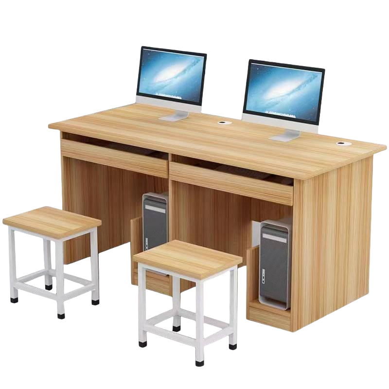 鑫龙悦电脑桌 双人位+椅子套高清大图