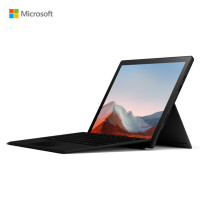 微软Surface Pro7+ 商用版11代i7 1165G7 16G+256G 锐炬Xe 12.3英寸高色域 典雅黑 二合一平板电脑 轻薄本 WiFi版 波比红键盘