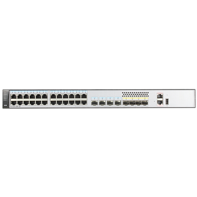 华为(HUAWEI)S5720S-28P-SI-AC 24口全千兆三层网管网络核心交换机 4个千兆光口 支持VLAN 支