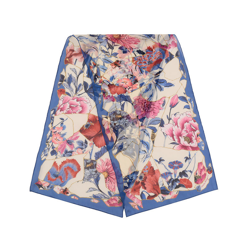 菲拉格慕salvatoreferragamo女士丝质长方形丝巾围巾320501