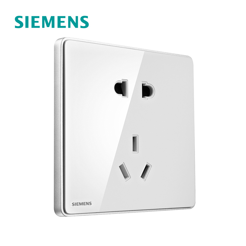 西门子(SIEMENS)开关插座 睿致钛银系列10A五孔电源插座5UB81143NC02