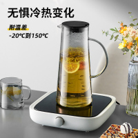 JEKO&JEKO 夏季冰箱冷水壶凉水杯玻璃耐高温家用柠檬凉茶储水泡茶壶大容量套装
