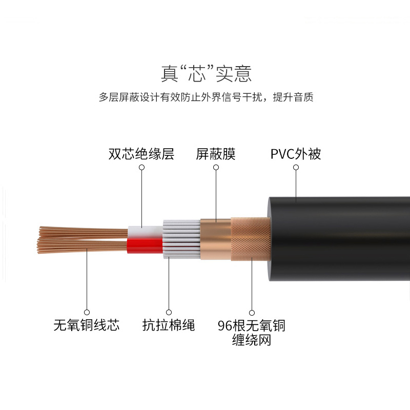 黑色头 10米|z14双莲花rca头 2对2莲花线 电视音响功放av发烧音频线G9