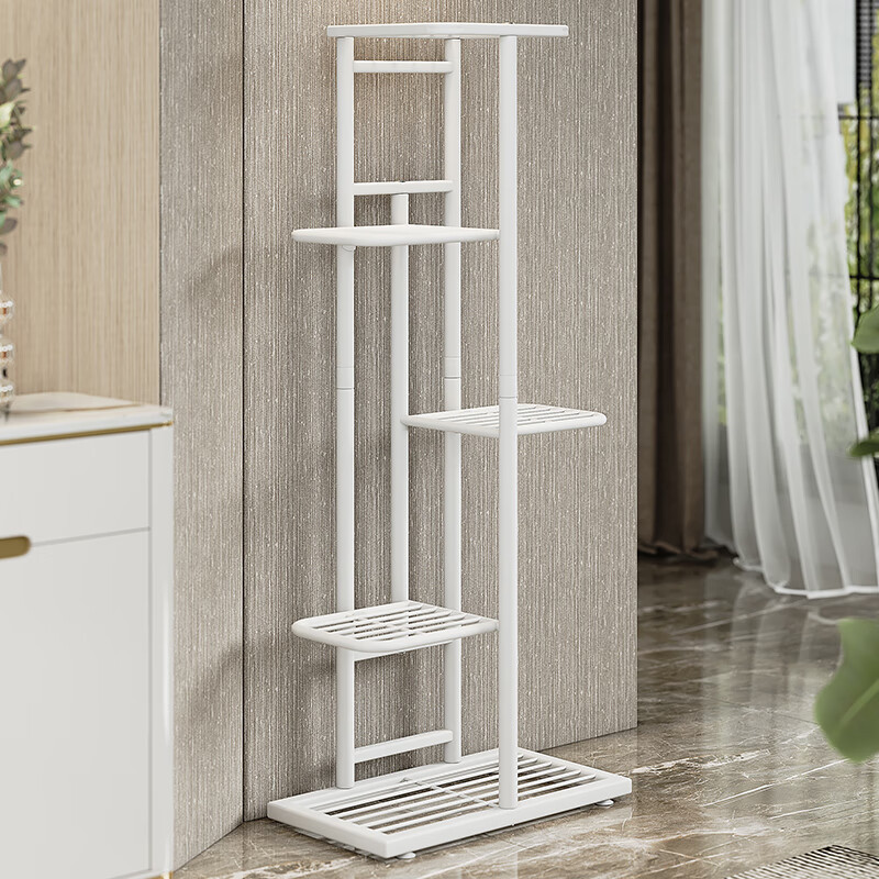 索尔诺 H916 22*41*98cm @5层6盆 花架 白色 (计价单位:个)高清大图
