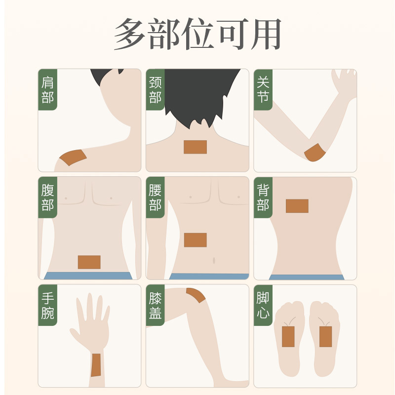 共2盒] 青源堂 艾草艾叶腰椎贴肩颈腰椎热敷艾灸艾叶贴12贴/盒