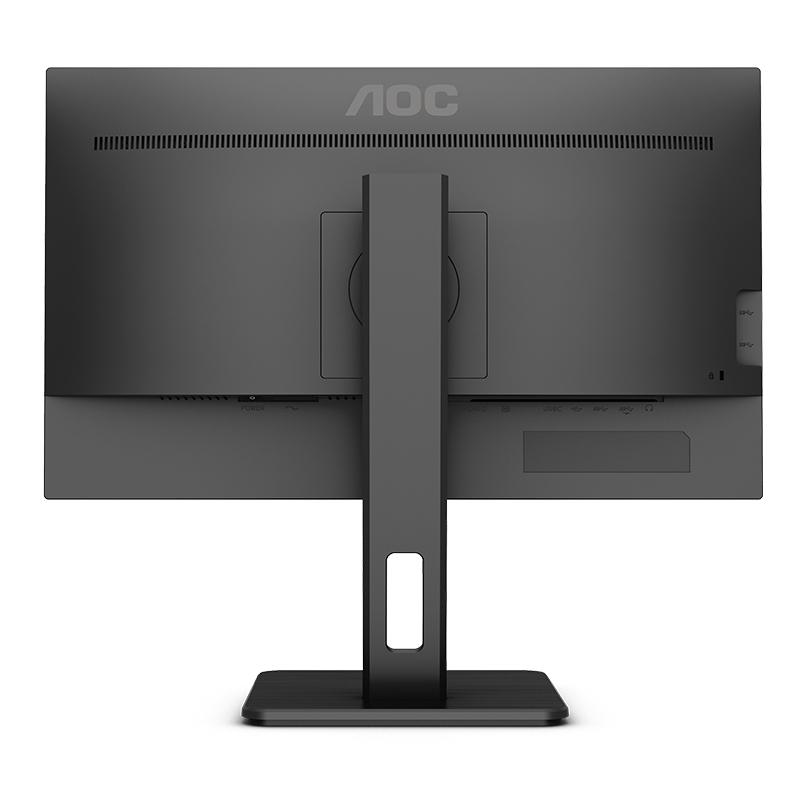 AOC 27英寸 4K高清 IPS技术屏 Type-C接口 旋转升降 家用设计办公TUV低蓝光电脑显示器U27P2C