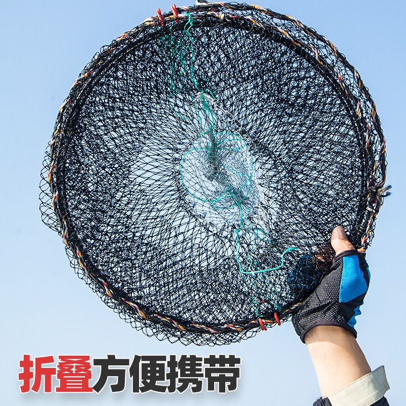 甲鱼笼鳖笼向向锦鲤黑鱼笼折叠捕鱼渔网笼鱼笼虾笼螃蟹笼捕鱼笼抓扑