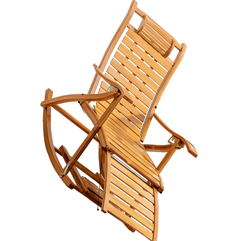 汐躺椅竹质把高清大图