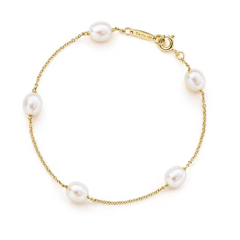 蒂芙尼tiffany & co 手链18k金珍珠手链