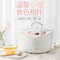 天际DGD22-W122B电炖锅隔炖陶瓷内胆燕窝炖盅一锅四胆煮粥煲汤锅可做酸奶全自动预约定时2-3L/ 2.2升