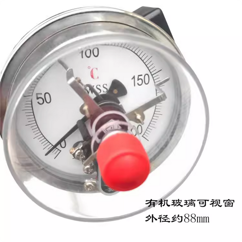 上 海 金 龙 WSSX-411电接点双金属工业温度计锅炉管道 0-200℃,L=100mm高清大图