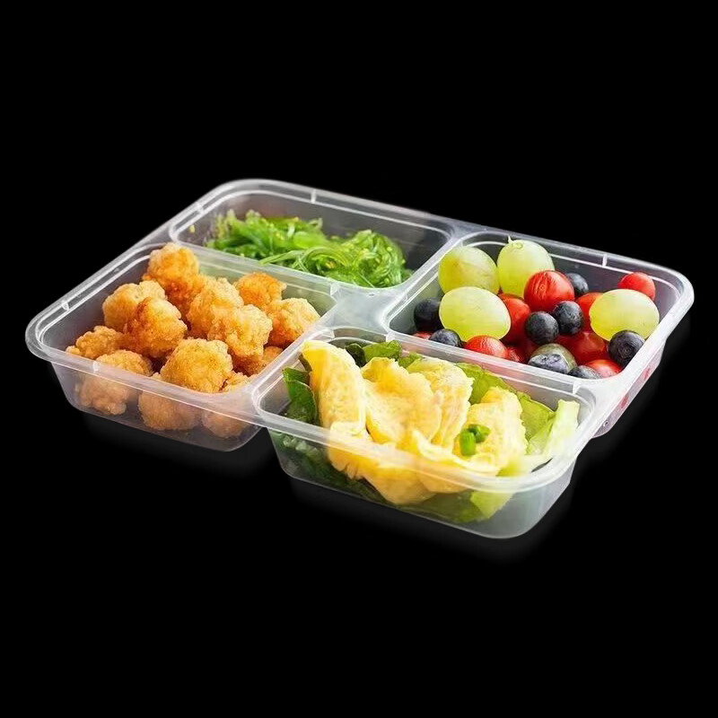 册宣 一次性饭盒 CX-FH均分四格款 均分四格 150套/箱高清大图