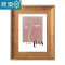 敬平欧式创意小相框摆台挂墙6 7 8 10寸5七寸六 A4洗照片做成相框摆件 柚木色 8寸摆台[15.2*20.3cm]