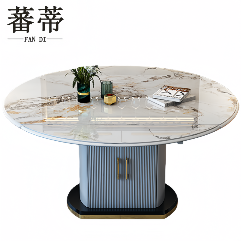 蕃蒂伸缩餐桌高清大图