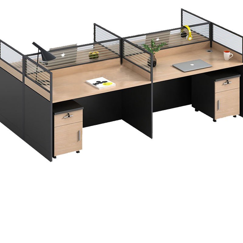 榭邦 办公家具 职员 办公桌组合工作位屏风隔断卡座 工型2人位 W1200*D2400*H1100