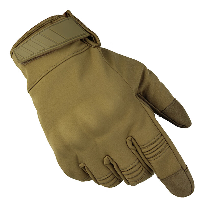 海斯迪克 防风防水战术保暖手套 HKSN-09 军绿色 M 1双高清大图