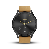 Garmin佳明vivomove HR光电心率监测智能时尚防水运动健身功能手表防水深度值50m（经典版 摩登黑）