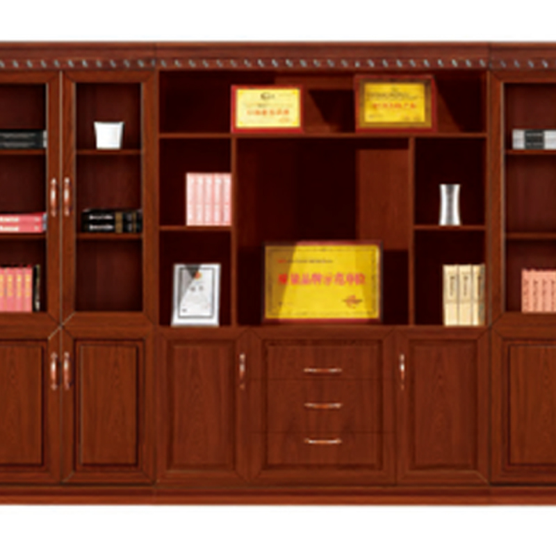 大央文件柜S3F-10 4580W*500D*2200H 书架落地置物架客厅家用靠墙收纳柜子储物柜办公室文件柜简易书高清大图