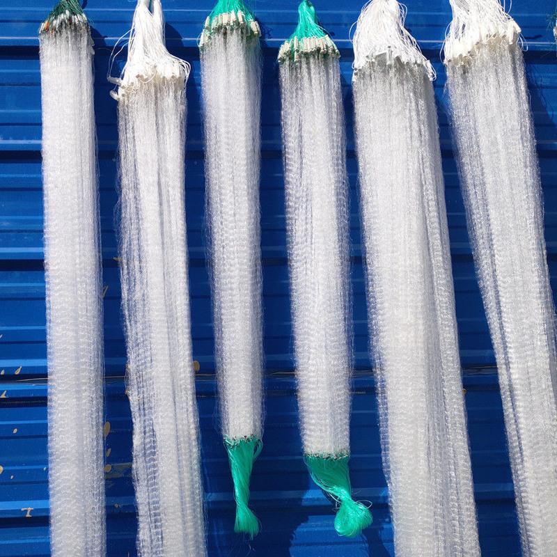 单层浮网1米高1指6米长 白条专用鱼网白条鱼网1指粘网一指半指单层挂