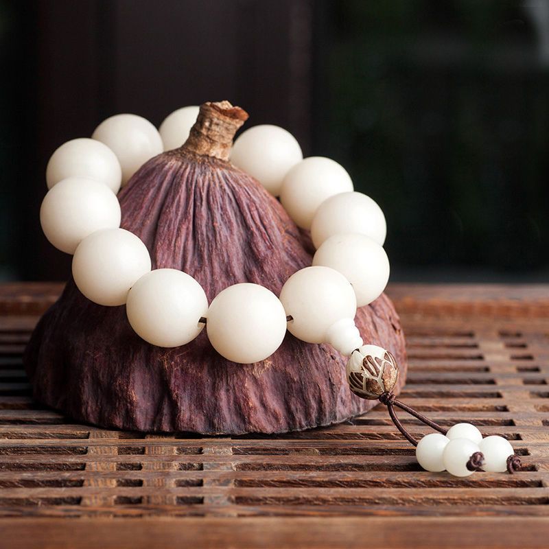 图书>期刊/杂志>时尚/美妆>图书其它>精品佛珠手串无患子白玉菩提根