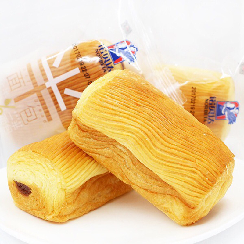 诺贝达 豆奶流沙整箱4斤夹心面包