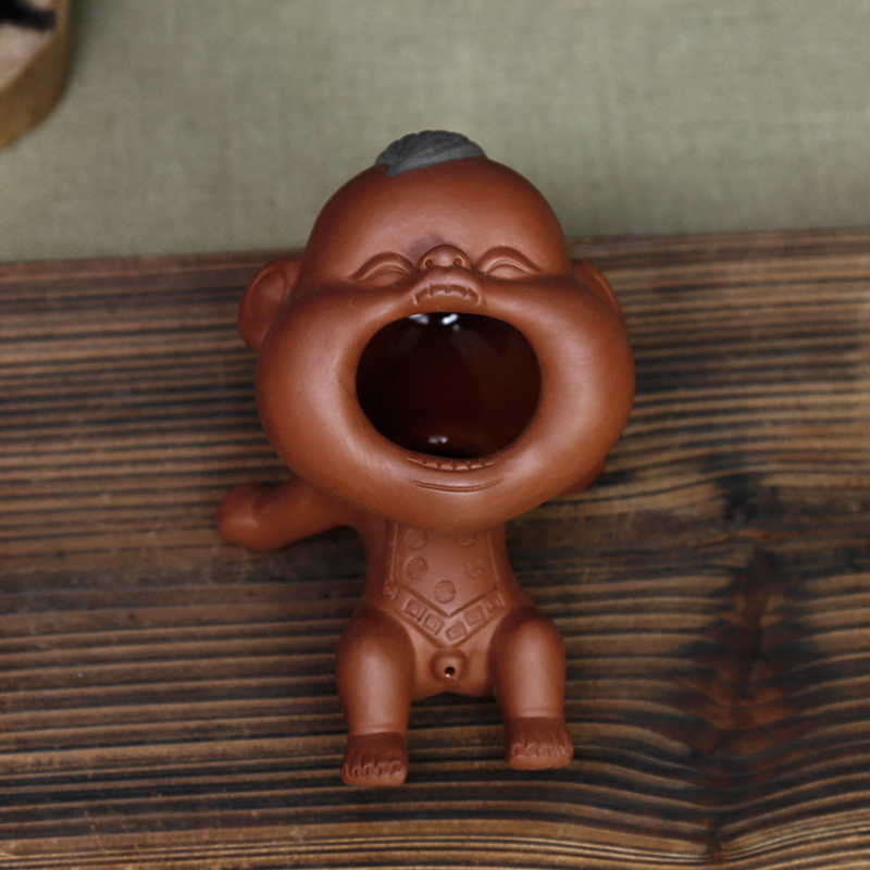 常生源 茶宠 可养紫砂茶艺摆件 开心茶宠