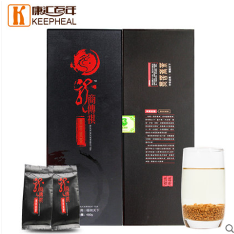 “【江苏扶贫】【财政集采】【丰县】汉之尚寿祺天下黑苦荞茶（全株型） 【传祺黑】4铁盒x（9包x8克）