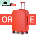 行李箱女ins网红新款轻便潮流拉杆密码旅行登机箱子小号22男20寸NEW LAKE拉杆箱 珊瑚橙888 20寸