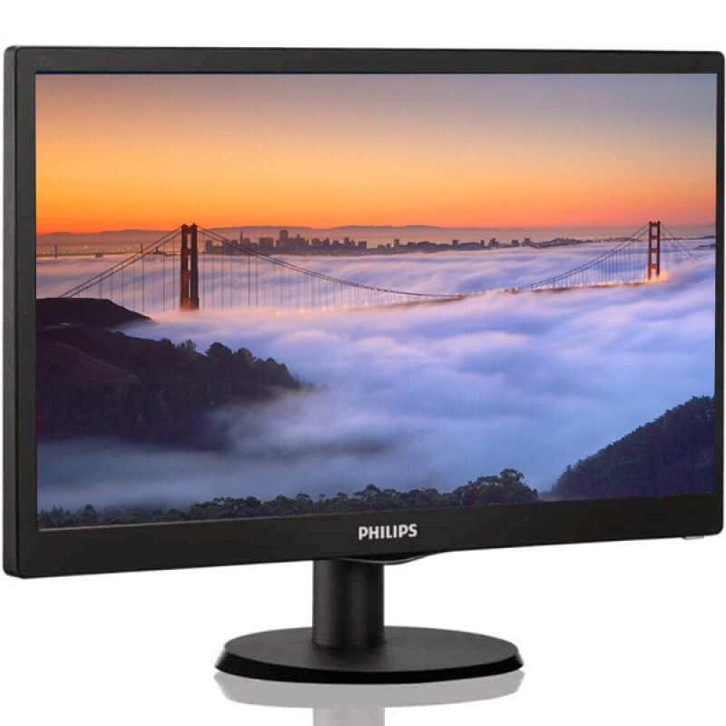 飞利浦philips电脑显示器163v5lsb2156英寸办公商用监控显示屏