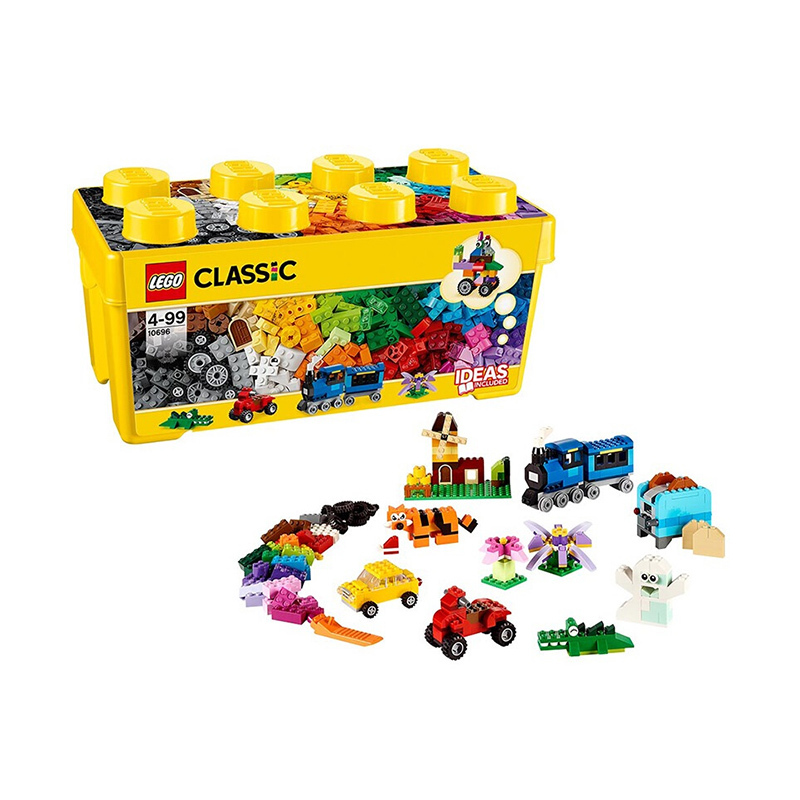 LEGO/乐高 Classic经典创意系列 中号积木盒 4岁+ 484粒 10696中号 儿童益智拼插玩具