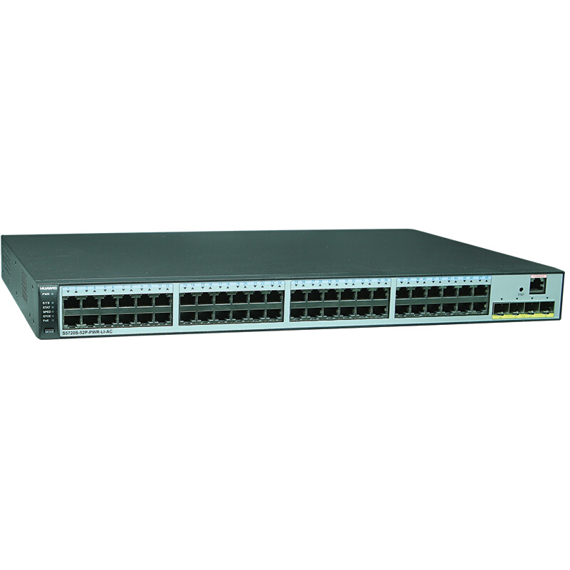 华为(HUAWEI)S5720S-52P-PWR-LI-AC 48口全千兆企业级POE供电交换机 适用监控 优享服务