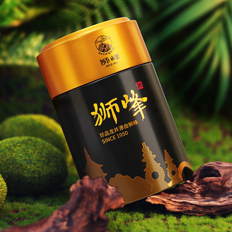 狮峰牌2026新茶龙井茶叶特级明前龙井43号正宗绿茶春茶罐100g高清大图