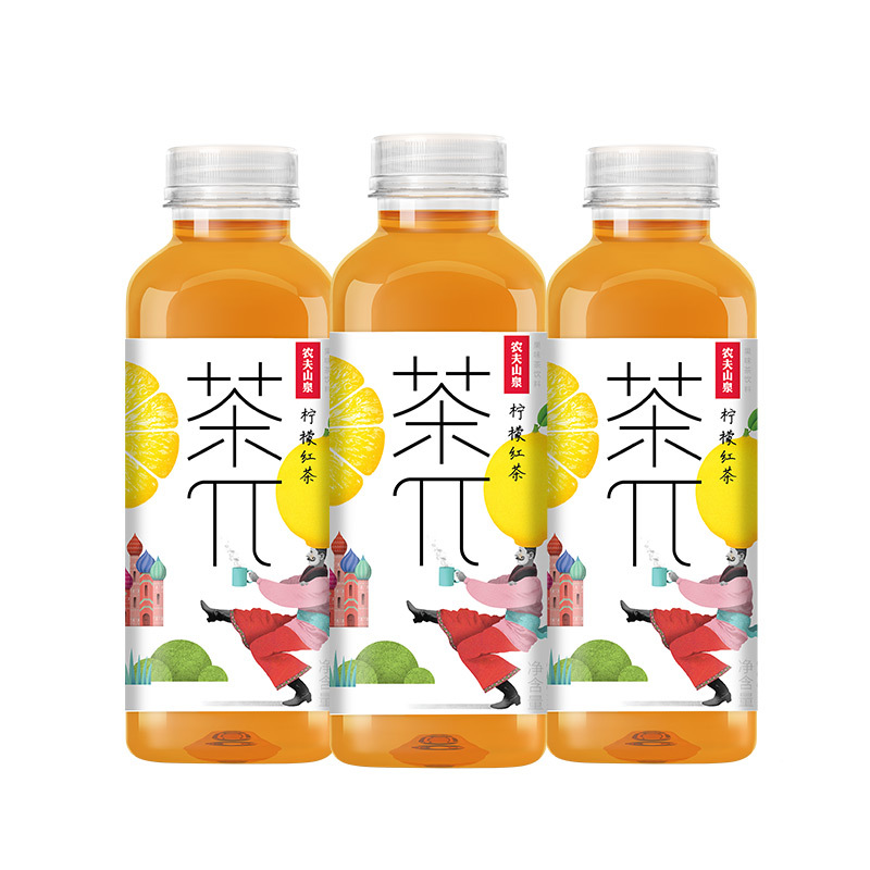 农夫山泉茶π(茶派)果味茶柠檬红茶500ml*15瓶整箱