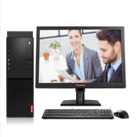 联想(Lenovo)启天M415 商用台式电脑+21.5寸显示器(i5-7500 4G+4 1T DVD Win10)