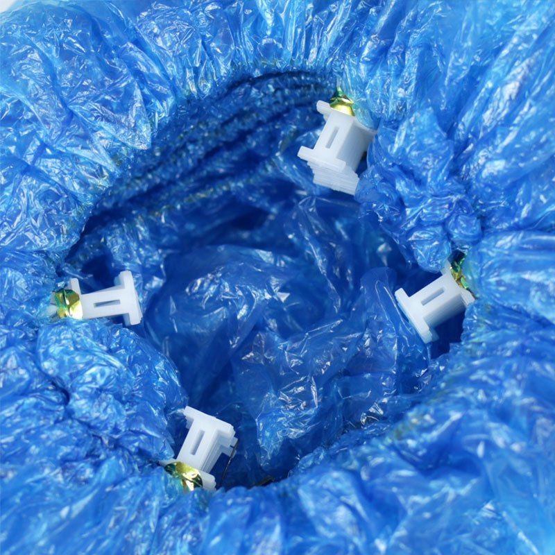 菲仕康 鞋套机专用一次性全自动家用物业酒店办公室鞋套机专用T型扣PE鞋套 100只/包