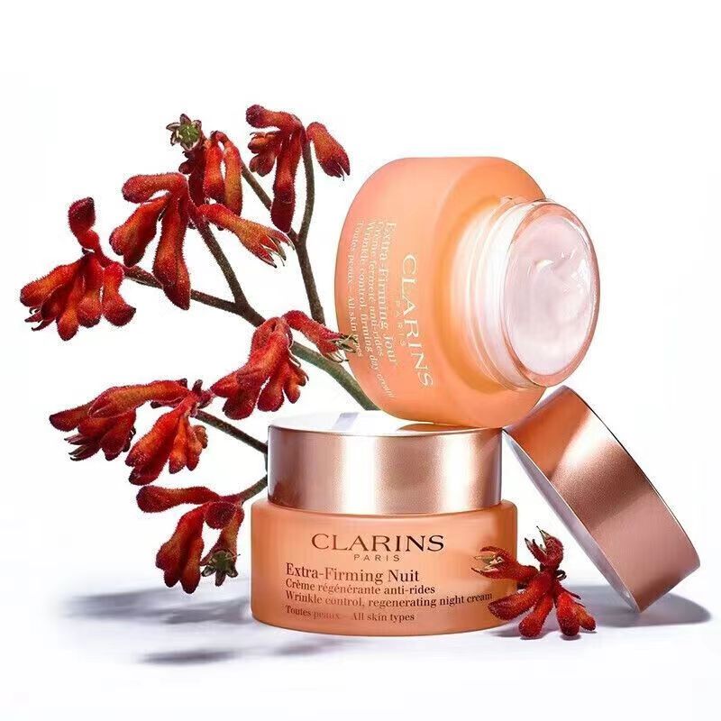 Clarins娇韵诗弹簧焕颜系列组合套装日霜50ml+晚霜50ml弹簧霜套盒礼盒 弹簧两件套高清大图