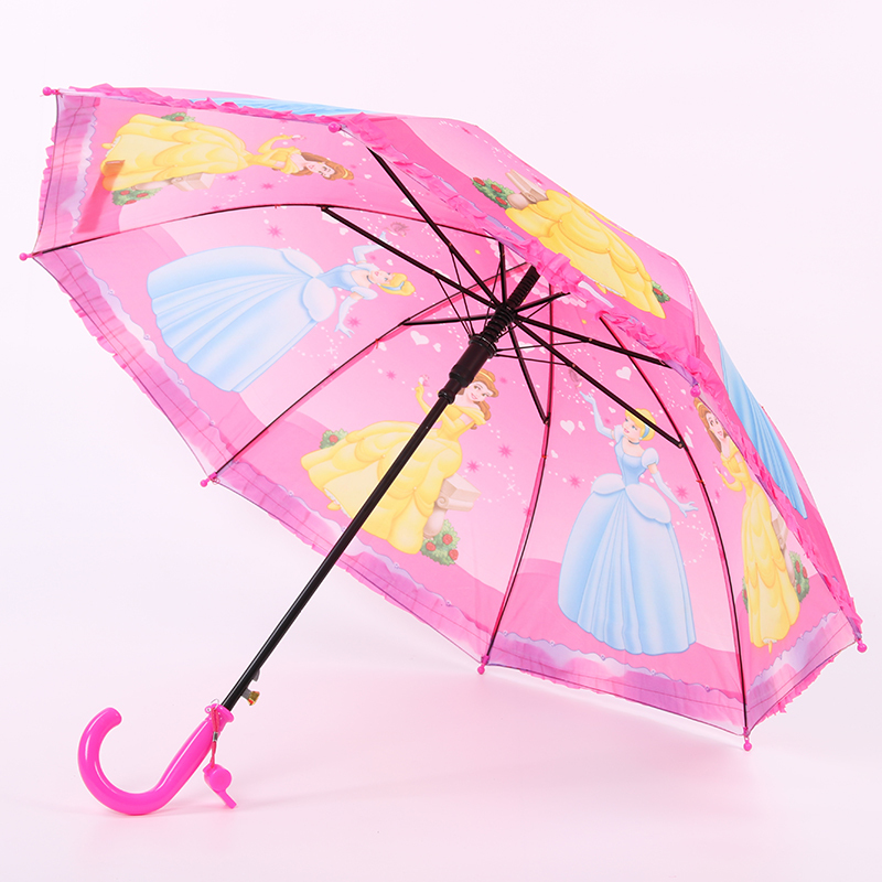 白雪公主雨伞儿童女款卡通女童自动伞白雪公主小学生晴雨伞