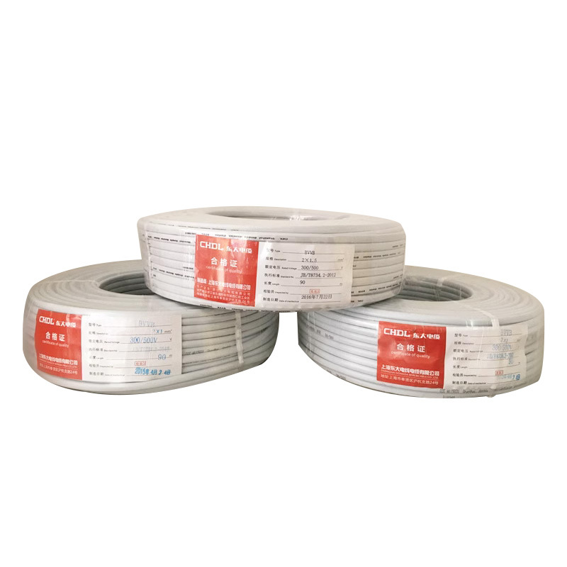 CHDL 铜芯聚氯乙烯护套扁形电线BVVB高清大图