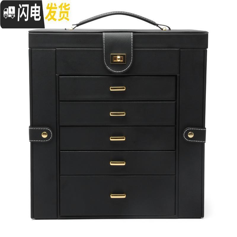 三维工匠超大容量首饰盒子公主欧式韩国手饰品首饰收纳盒家用多层礼品高清大图