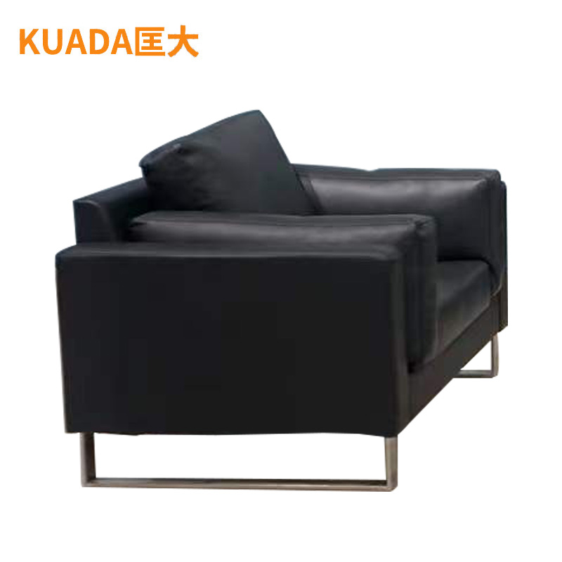 匡大 办公沙发 皮艺沙发 办公室接待沙发 牛皮 单人位 KDT688高清大图
