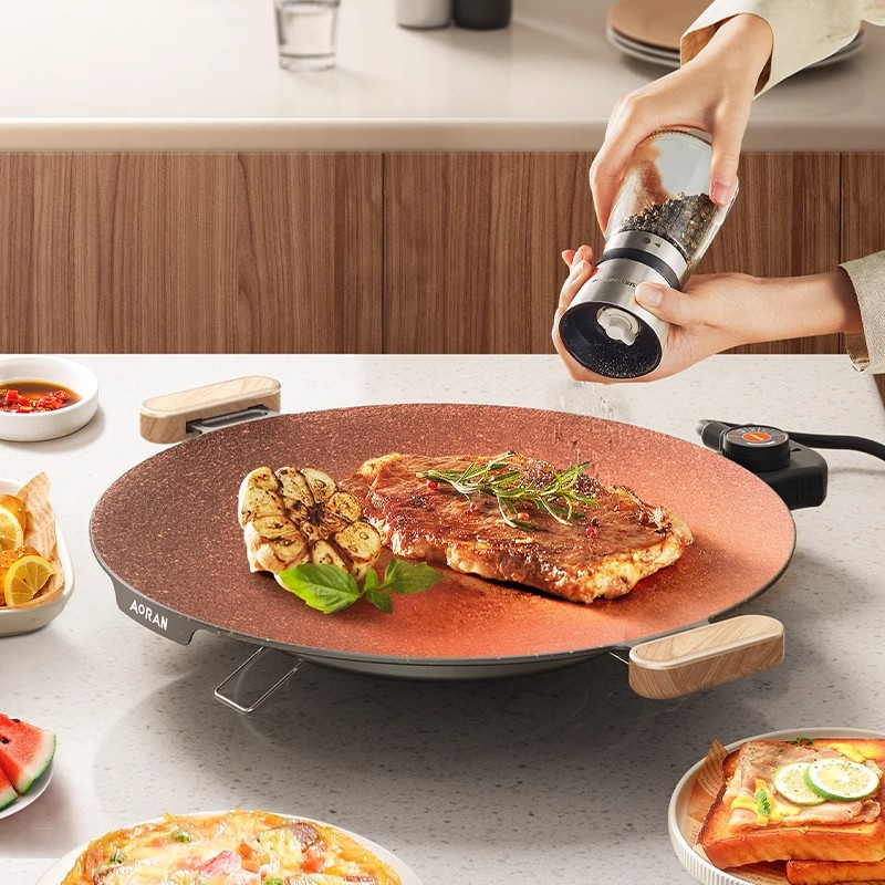 苏宁电烤盘家用烤肉盘锅无烟不粘多功能烤锅烧烤煎肉电烧烤炉