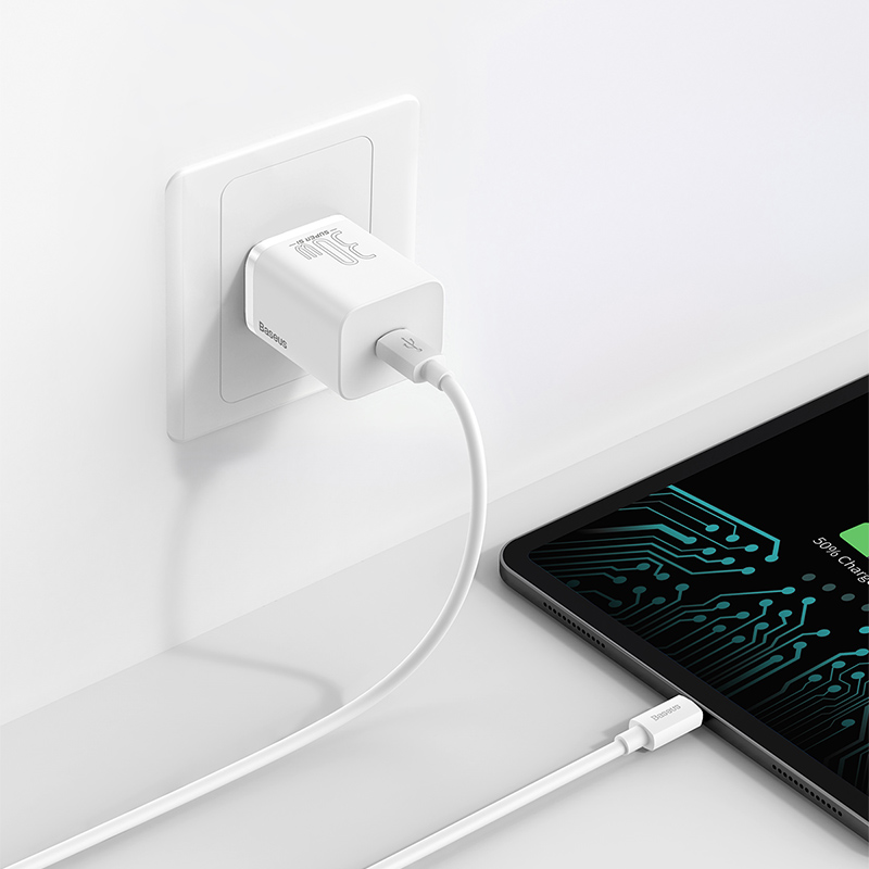 倍思 Super Si超级硅快充充电器1C 30W 中规 白色白色高清大图